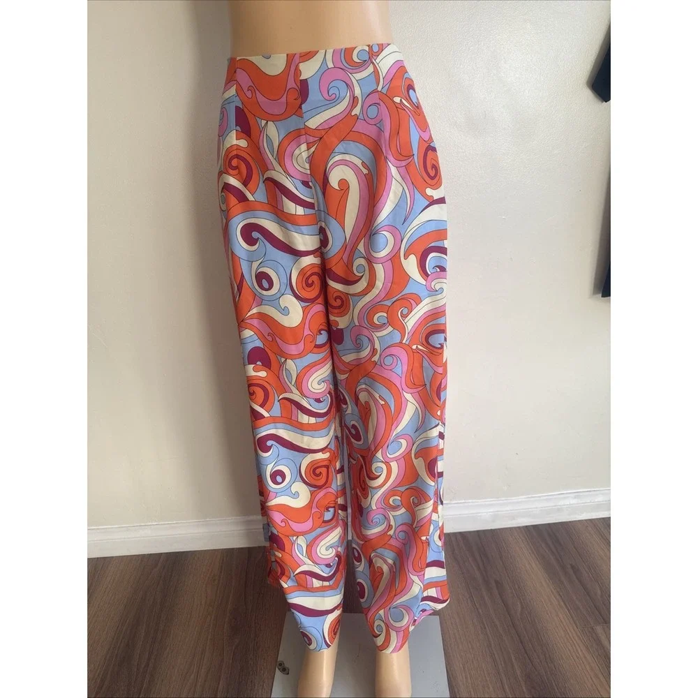Cider Orange Floral Trousers Size‎ Large